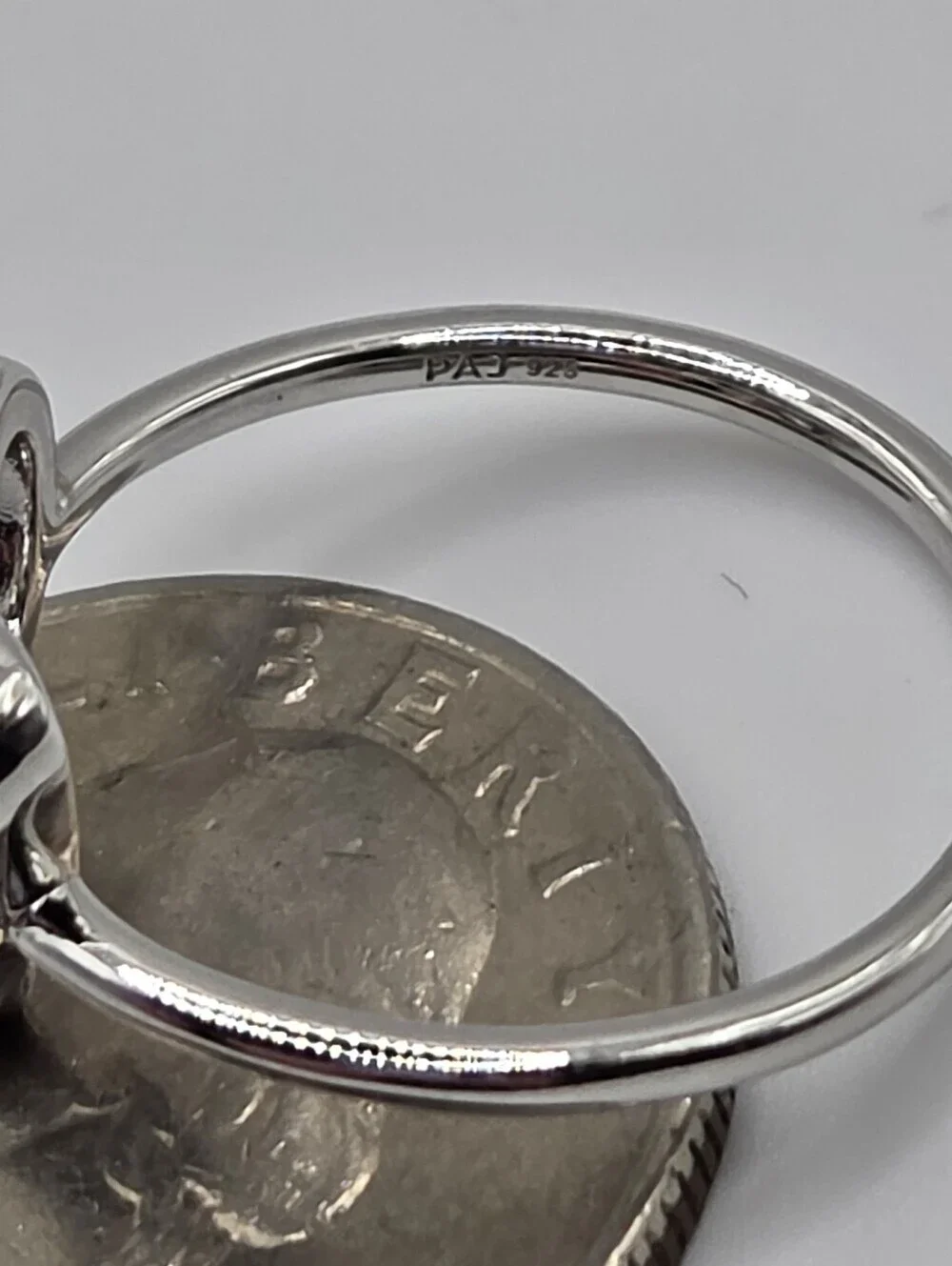 NEW 925 Sterling Silver Butterfly Ring Size 7 Dainty Stackable Diamond Accent